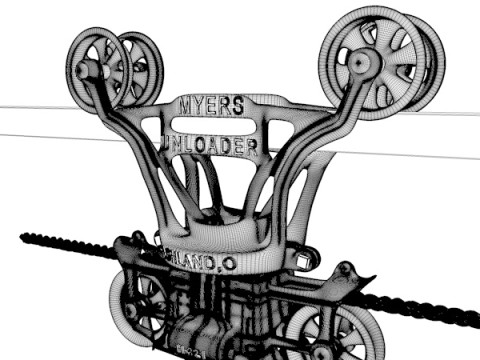 Myers Unloader - Crane Modèle 3D
