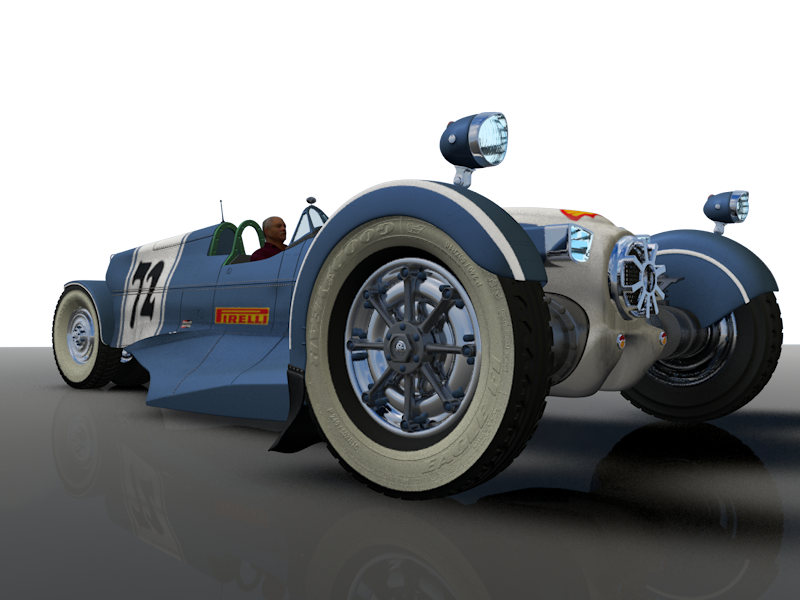Spitfire Trike Modèle 3D .c4d .max .obj .3ds .fbx .stl .blend 