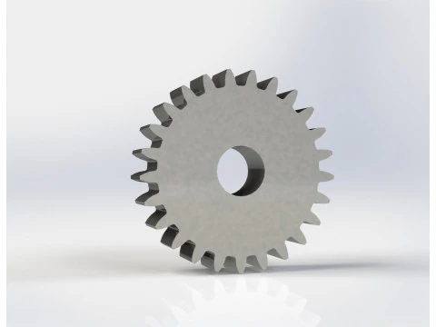 Parametric Spur Gear - Customizable Dimensions for Engineering and Design 3D Print Model