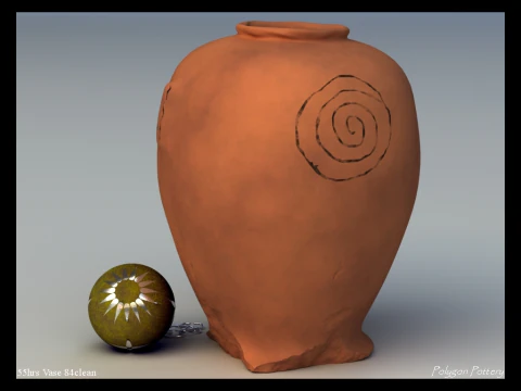Egyptian No Subjects Collection 9 Piece Pottery 3D Model