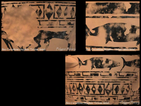 Greek Late Geometric Animal Collection 9 Piece Pottery 3D Model