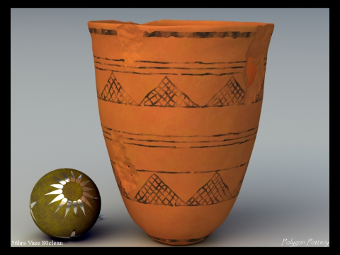 Iranian No Subjects Collection Single Piece Pottery Modèle 3D