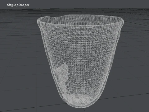 Koleksi Tembikar Satu Bagian Iran Tanpa Subjek Model 3D
