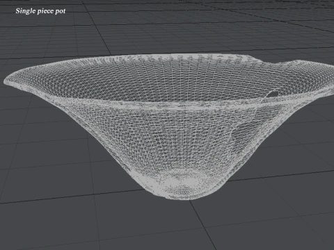 Koleksi Tembikar Satu Bagian Iran Tanpa Subjek Model 3D