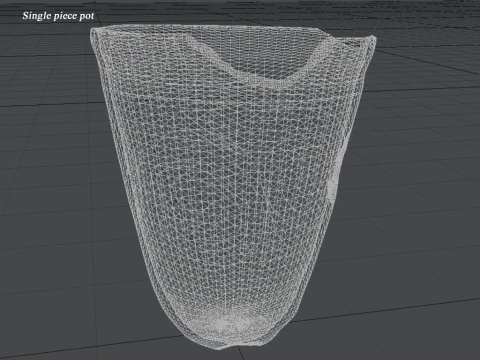 Koleksi Tembikar Satu Bagian Iran Tanpa Subjek Model 3D