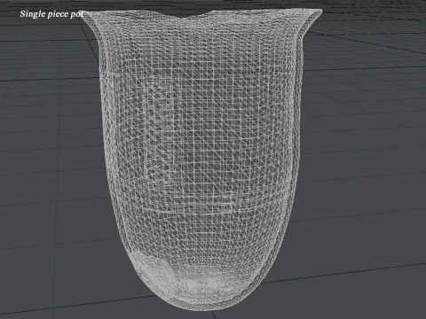 Koleksi Tembikar Satu Bagian Iran Tanpa Subjek Model 3D