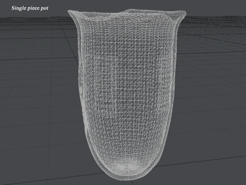 Koleksi Tembikar Satu Bagian Iran Tanpa Subjek Model 3D