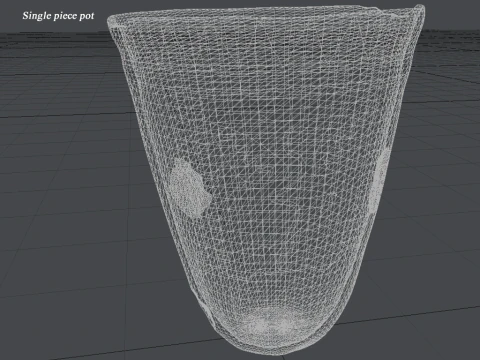 Koleksi Tembikar Satu Bagian Iran Tanpa Subjek Model 3D