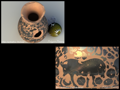 Greek Corinthian Various Subjects Collection Single Piece Pottery Model 3D