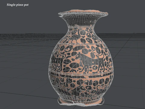 Greek Corinthian Various Subjects Collection 12 Piece Pottery 3D Model