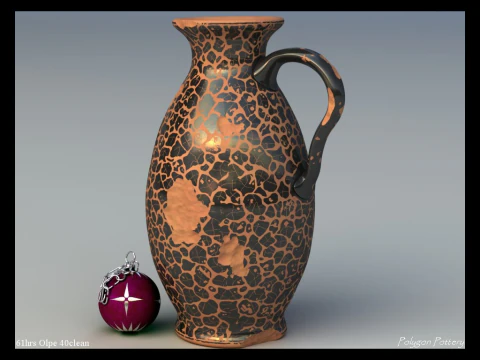 Greek Corinthian Various Subjects Collection 12 Piece Pottery 3D Model