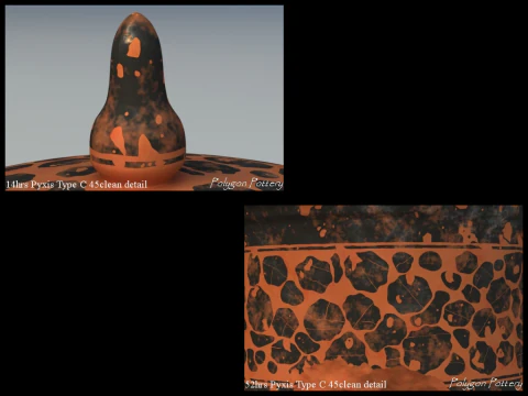 Greek Corinthian Various Subjects Collection 12 Piece Pottery 3D Model