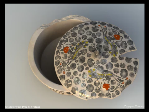 Greek Corinthian Various Subjects Collection 12 Piece Pottery 3D Model