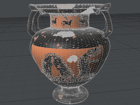 Greek Bilingual I Various Subjects Collection Single Piece Pottery Model 3D