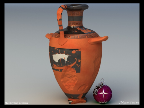 Greek Bilingual I Various Subjects Collection Single Piece Pottery Model 3D