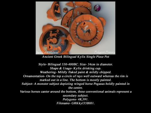 Greek Bilingual I Various Subjects Collection Single Piece Pottery Model 3D