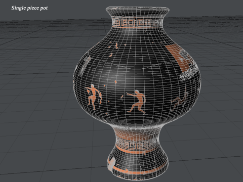 Greek Bilingual I Various Subjects Collection Single Piece Pottery Model 3D