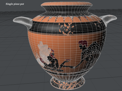 Greek Bilingual I Various Subjects Collection Single Piece Pottery Model 3D