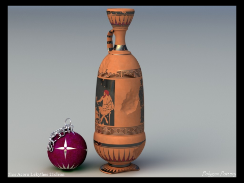 Greek Bilingual Various Subjects Collection II Single Piece Pottery 3D Model