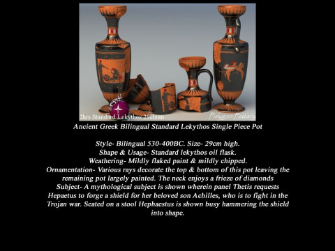 Greek Bilingual Various Subjects Collection II Single Piece Pottery 3D Model