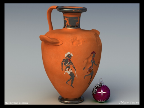 Greek Bilingual Various Subjects Collection II 6 Piece Pottery 3D Model
