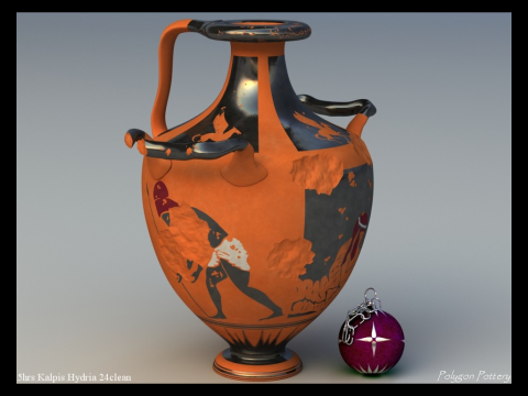Greek Bilingual Various Subjects Collection II 12 Piece Pottery 3D Model