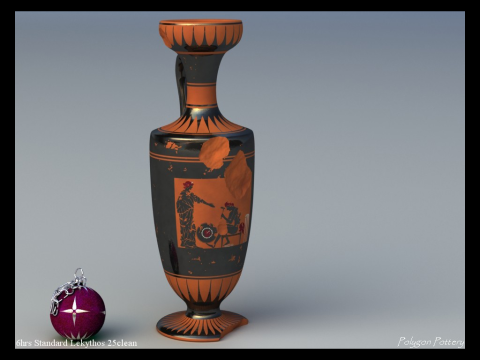 Greek Bilingual Various Subjects Collection II 12 Piece Pottery 3D Model