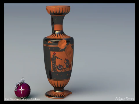 Greek Bilingual Various Subjects Collection II 12 Piece Pottery 3D Model