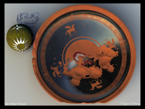 Greek Bilingual Various Subjects Collection II 12 Piece Pottery 3D Model