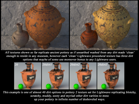 Greek Bilingual Various Subjects Collection II 12 Piece Pottery 3D Model