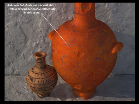 Greek Late Geometric Amphora 9 Piece Pot 3D Model
