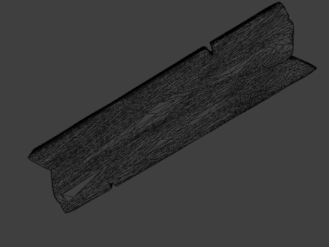 Stylized Wooden Plank Hand-Painted Game Ready Model 3D