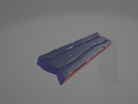 Stylized Wooden Plank Hand-Painted Game Ready Model 3D