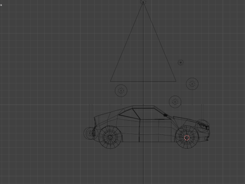 Stylized Low Poly Sports Car Game-Ready Modelo 3D