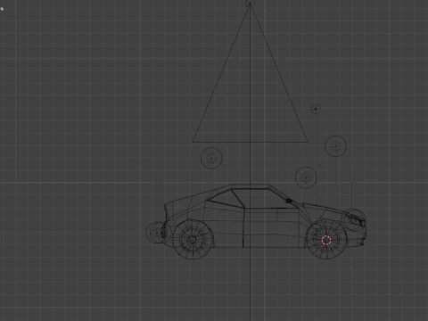 Stylized Low Poly Sports Car Game-Ready 3D Model