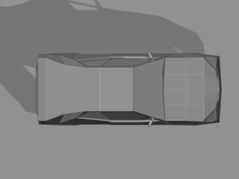 Stylized Low Poly Sports Car Game-Ready Modelo 3D