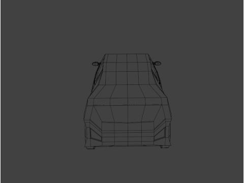 Stylized Low Poly Sports Car Game-Ready Modelo 3D