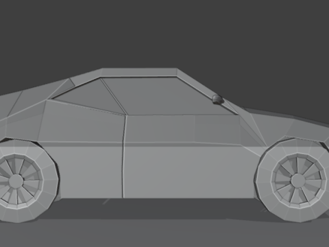Stylized Low Poly Sports Car Game-Ready Modelo 3D