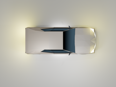 Stylized Low Poly Sports Car Game-Ready Modelo 3D