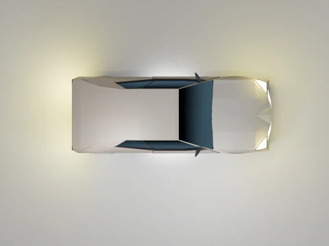 Stylized Low Poly Sports Car Game-Ready 3D Model