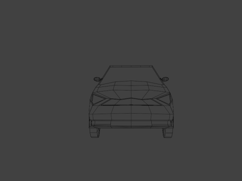 Stylized Low Poly Sports Car Game-Ready Modelo 3D