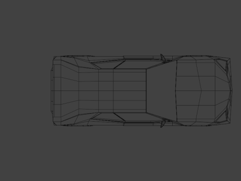 Stylized Low Poly Sports Car Game-Ready Modelo 3D