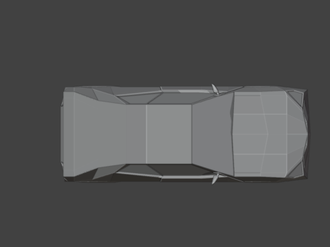 Stylized Low Poly Sports Car Game-Ready Modelo 3D