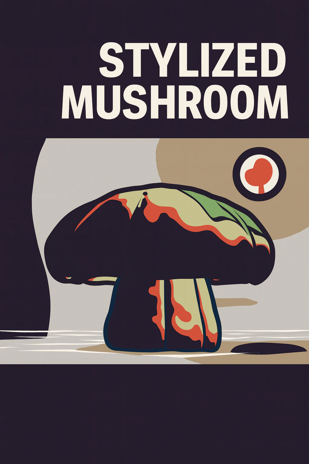 Stylized Abstract Mushroom Hand-Painted Look Game Animation Ready 3D Model .c4d .max .obj .3ds .fbx .stl .blend 