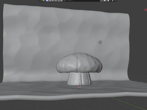 Stylized Abstract Mushroom Hand-Painted Look Game Animation Ready 3D Model