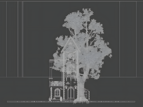Stylized Mediterranean House Printable for Architecture Dioramas and Decoration 3D Принт Модель