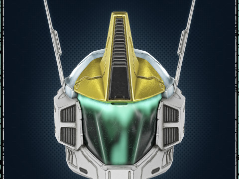 Destiny 2 Male Mechanized Protector Helmet - 3D Print Files 3D प्रिंट मॉडल