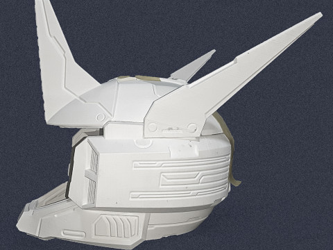 Destiny 2 Male Mechanized Protector Helmet - 3D Print Files Modelo de impresión 3D