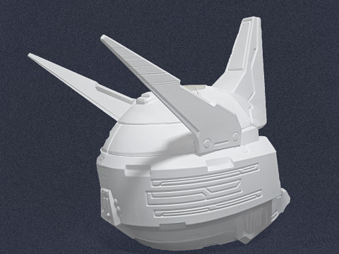 Destiny 2 Male Mechanized Protector Helmet - 3D Print Files Modelo de impresión 3D