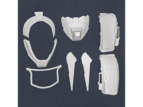Destiny 2 Male Mechanized Protector Helmet - 3D Print Files Modelo de impresión 3D